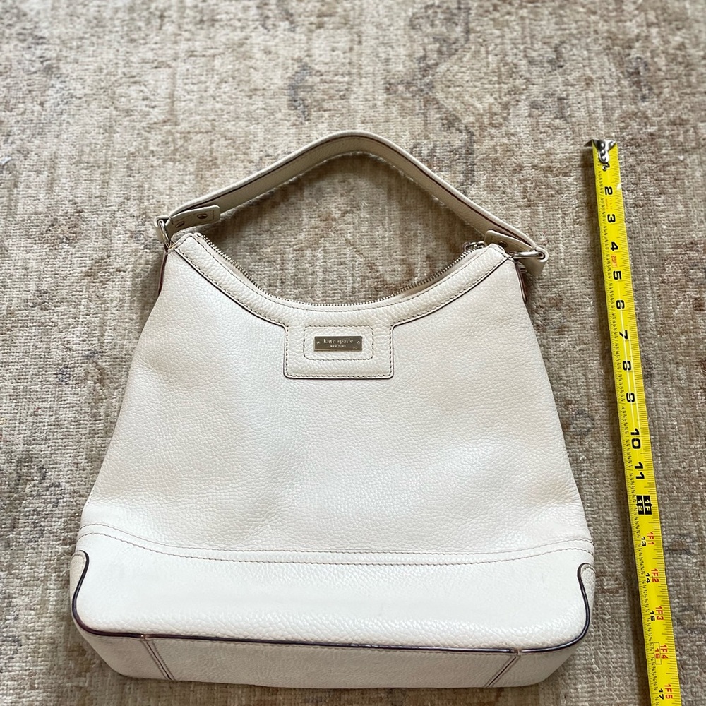 Vintage Kate Spade Elegant Cream Hobo Bag - Picture 4 of 13